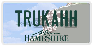 TRUKAHH  license plate in NH