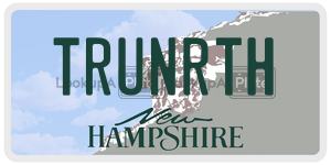 TRUNRTH  license plate in NH