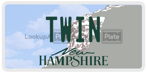 TWIN  license plate in NH