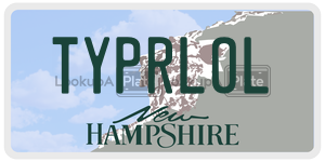 TYPRLOL  license plate in NH