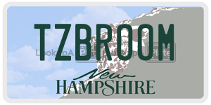 TZBROOM  license plate in NH