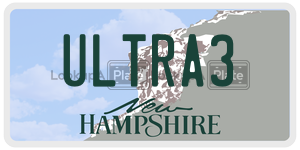 ULTRA3  license plate in NH