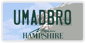 UMADBRO  license plate in NH