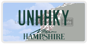 UNHHKY  license plate in NH