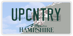 UPCNTRY  license plate in NH
