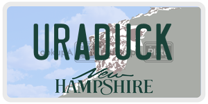 URADUCK  license plate in NH