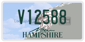 V12588  license plate in NH