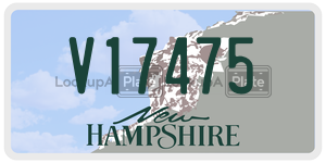 V17475  license plate in NH