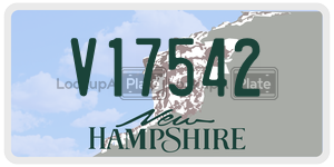 V17542  license plate in NH