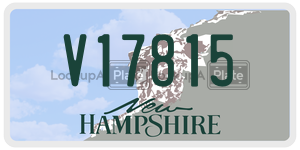 V17815  license plate in NH