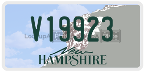 V19923  license plate in NH