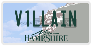 V1LLAIN  license plate in NH