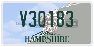 V30183  license plate in NH