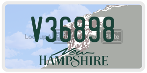 V36898  license plate in NH