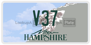 V37  license plate in NH