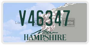 V46347  license plate in NH