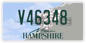 V46348  license plate in NH