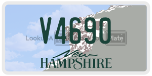 V4690  license plate in NH