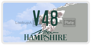 V48  license plate in NH