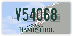 V54068  license plate in NH