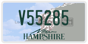 V55285  license plate in NH