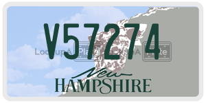 V57274  license plate in NH