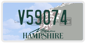 V59074  license plate in NH