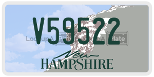 V59522  license plate in NH