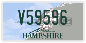 V59596  license plate in NH
