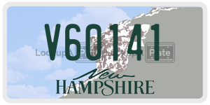 V60141  license plate in NH