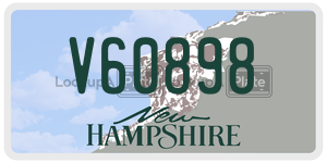 V60898  license plate in NH