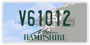 V61012  license plate in NH