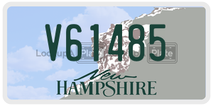 V61485  license plate in NH