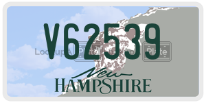 V62539  license plate in NH