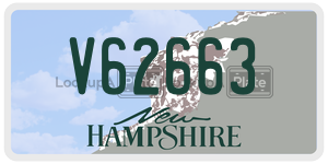V62663  license plate in NH
