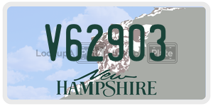 V62903  license plate in NH
