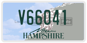 V66041  license plate in NH