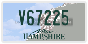 V67225  license plate in NH