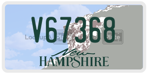 V67368  license plate in NH