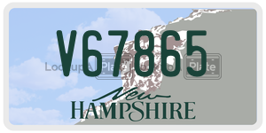 V67865  license plate in NH