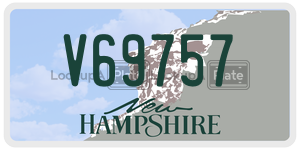 V69757  license plate in NH