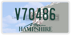 V70486  license plate in NH