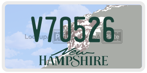 V70526  license plate in NH