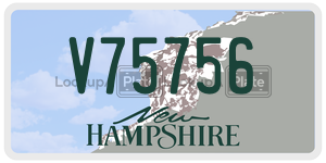V75756  license plate in NH