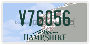 V76056  license plate in NH