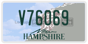 V76069  license plate in NH