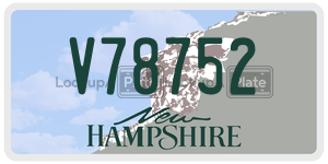 V78752  license plate in NH