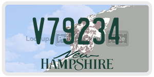 V79234  license plate in NH