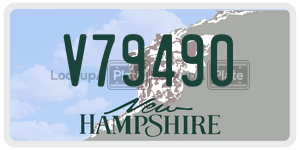 V79490  license plate in NH