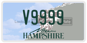 V9999  license plate in NH